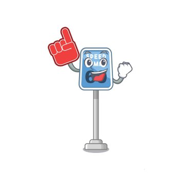 Köpük parmak hız limiti karikatür oyuncaklar masada