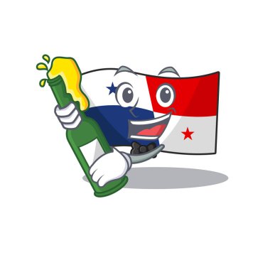 Karakter dolabında saklanan bira panama bayrağı ile