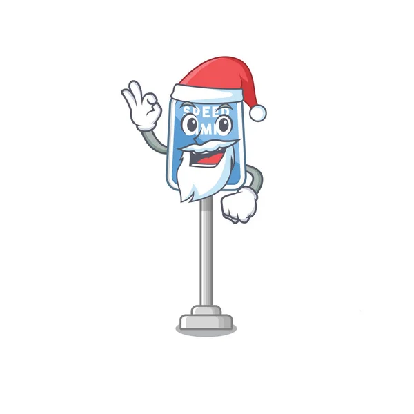 Weihnachtsmann-Tempolimit Cartoon-Spielzeug auf dem Tisch — Stockvektor