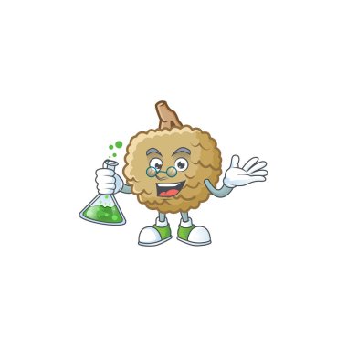 Beyaz arka planda Profesör marolo karakter maskotu