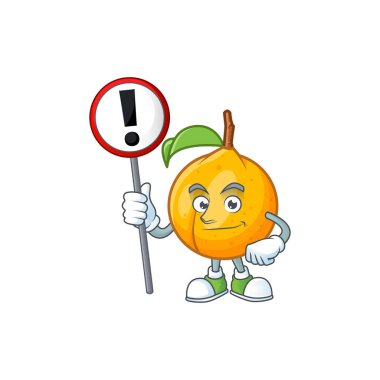 Çizgi film karakter tarzı ile işaret tohumları hindistan cevizi ile