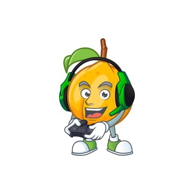 Çizgi film karakter tarzı ile oyun tohumları hindistan cevizi