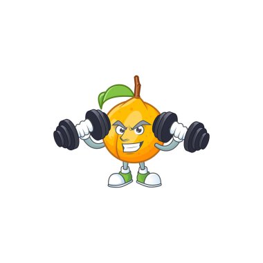 Çizgi film karakter tarzı ile Fitness tohumları hindistan cevizi