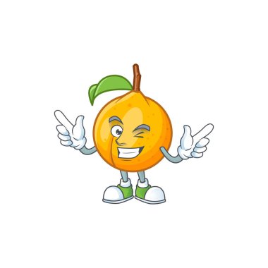 Tarifi gıda için wink taze hindistan cevizi karikatür