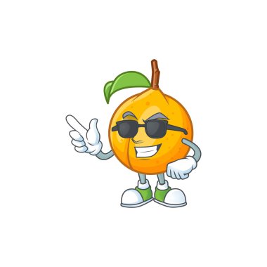 Tarifi gıda için Süper serin taze hindistan cevizi karikatür