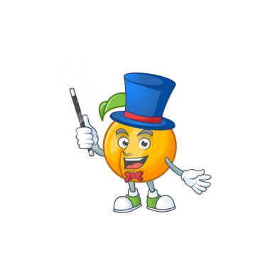 Beyaz arka plan üzerinde Sihirbaz tohumları hindistan cevizi karikatür