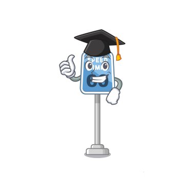 Karikatür yol kenarında Mezuniyet hız sınırı