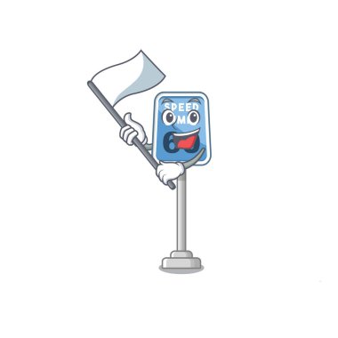 Bayrak hız limiti çizgi film oyuncakları masada