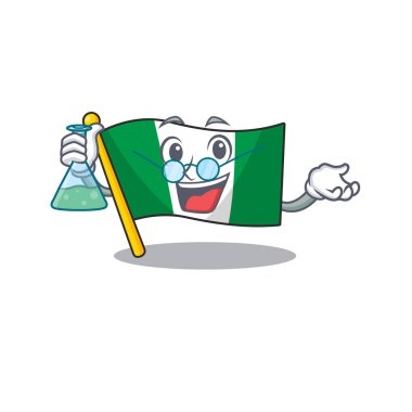 Profesör bayrak nijerya karakteri izole