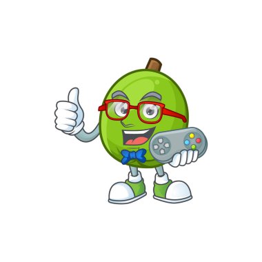 Maskot ile Gamer casimiroa meyve çizgi film karakteri
