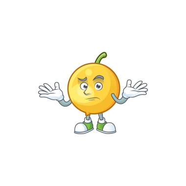 Ot için taze mundu karikatür maskotu Grinning