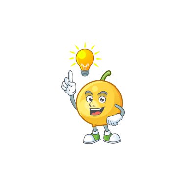 Karakter maskotu tarzı ile bir fikir olgun mundu var.