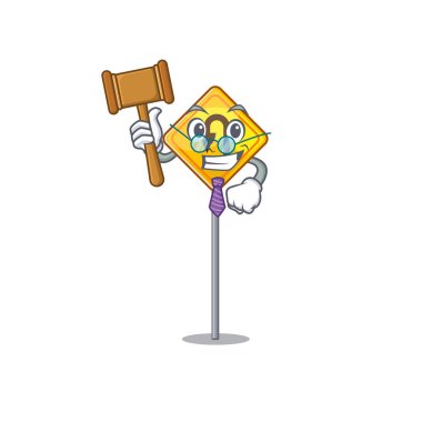 Yargıç u dönüş işareti karakteri izole