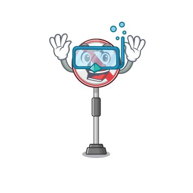 Dalış hiçbir u dönüş karakter şekilli