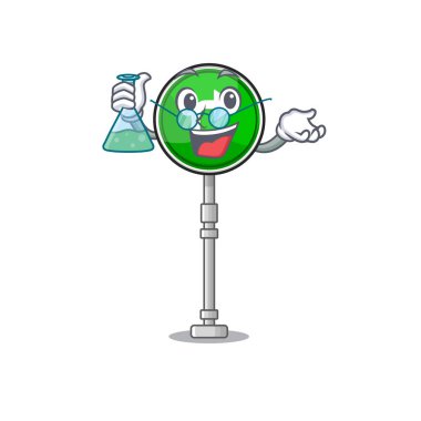 Profesör minyatür karikatür masada sağa dön