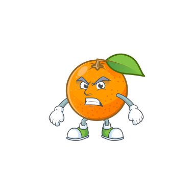 Meyve suyu için Scream tatlı turuncu karikatür maskotu