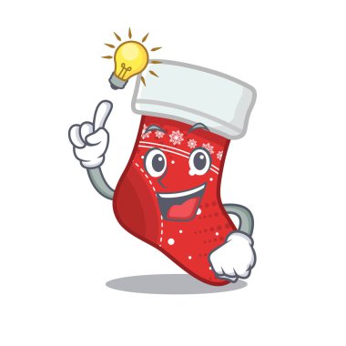 Bir çanta içinde bir fikir noel çorap karakteri var