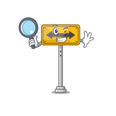 Dedektif her iki tarafta şekilli karakter geçmek