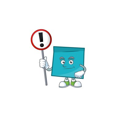 Iş için işareti dikdörtgen etiket kağıt karikatür ile.