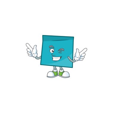 Şirket notu için göz kırpma dikdörtgeni etiket kağıt karakteri