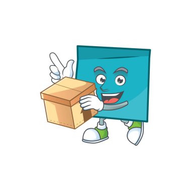 Şirket notu için kutu dikdörtgen etiket kağıt karakteri ile