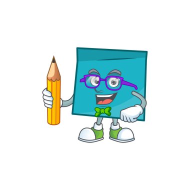 Şirket notu için öğrenci dikdörtgen etiket kağıt karakteri