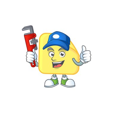 Beyaz arka plan üzerine tesisatçı yuvarlak etiket kağıdı.