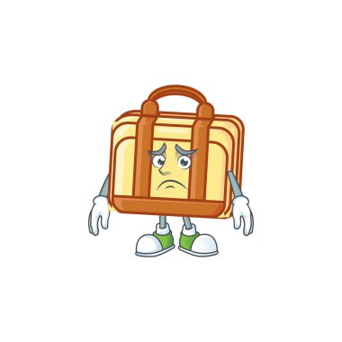 Maskot ile Korkmuş iş bavul çizgi film karakteri