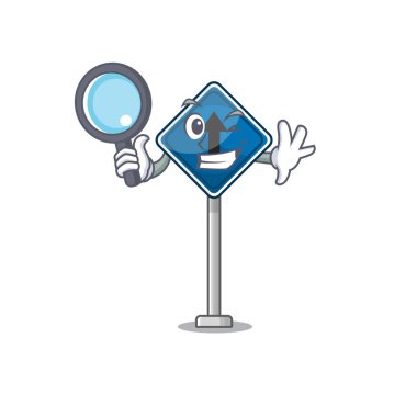 Dedektif karakter şekli ile düz ileri