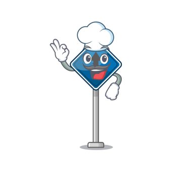 Şef karakter şekli ile dümdüz ileri