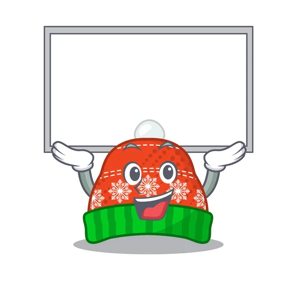 Chapeau d'hiver haut de gamme isolé dans le personnage — Image vectorielle