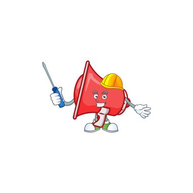 Karikatür maskot tarzı ile Otomotiv kırmızı hoparlör