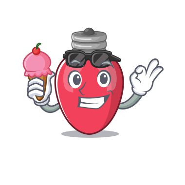 Karakter şeklinde dondurma noel ışıkları ile