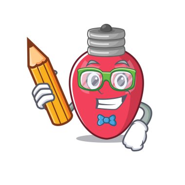 Karakter şeklinde Öğrenci noel ışıkları