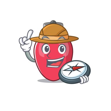 Maskot masasında Explorer Noel ışıkları