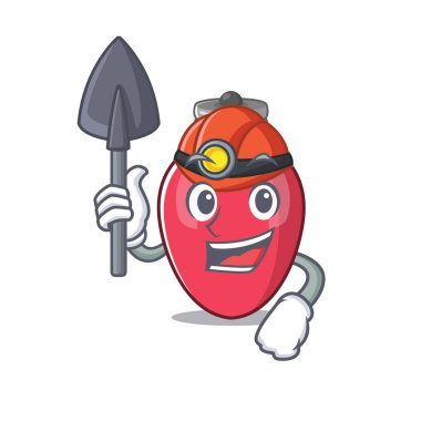 Maskot masasında Madenci Noel ışıkları