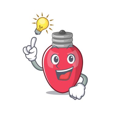 Karikatür duvarına karşı bir fikir noel ışıkları var