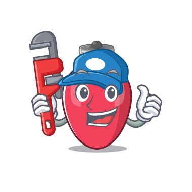 Karikatür duvara karşı Tesisatçı noel ışıkları