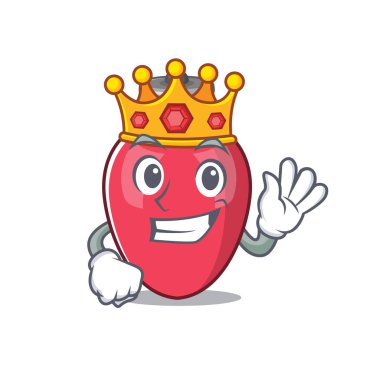 Karikatür duvarına karşı Kral noel ışıkları