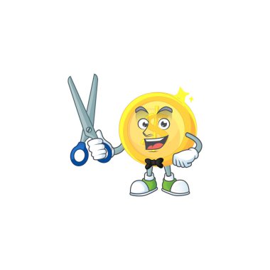 Tasarım karakter maskotu ile Berber altın sikke