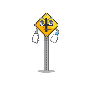 Çizgi film masasında oyuncak tabelaları bekliyor.