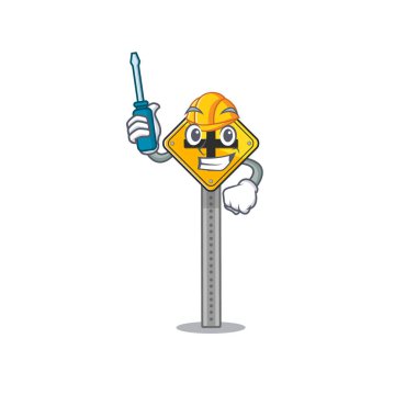 Çizgi film masasında otomotiv oyuncakları çapraz işareti