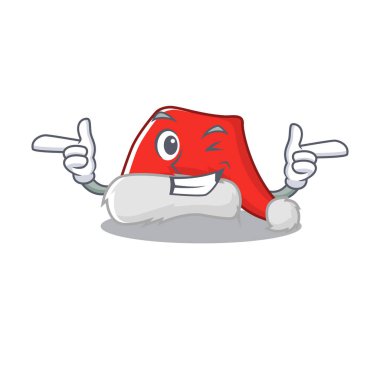 Çizgi film dolabında saklanmış Noel Baba şapkası.