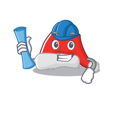 Mimar Noel Baba şapkası karikatür dolabında tutulur.