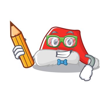 Öğrenci Noel Baba şapkası karikatür dolabında tutulur.