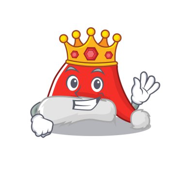 Kral Noel Baba şapkası karakter çekmecesinin üzerine katlanır.