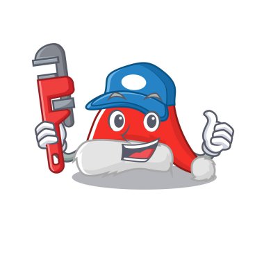 Tesisatçı Noel Baba şapkası karakter çekmecesinin üzerine katlanır.