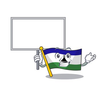 Karakter şekilli lesotho maskot bayrağı getir