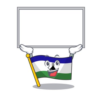 Bayraklı lesotho maskotu