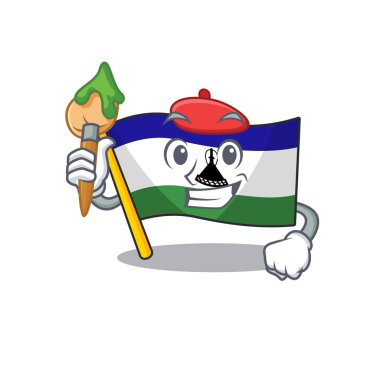 Karakter odaklı sanatçı lesotho maskotu